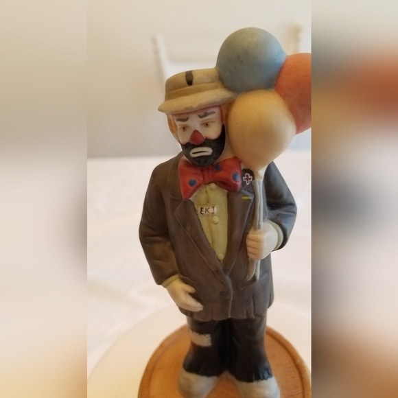 Emmett Kelly Jr Figurine Man Balloons Music Box - Picture 10 of 10